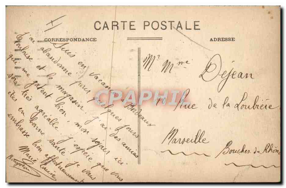CPA Bordeaux Le grand Theatre  — Verso