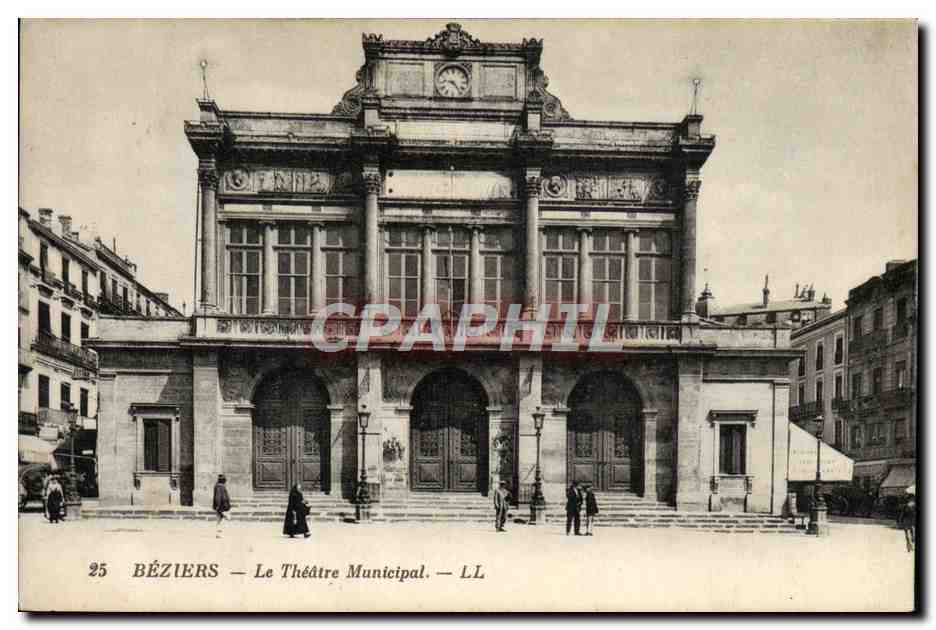 CPA Beziers Le Theatre municipal