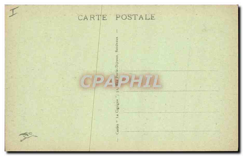CPA Bordeaux Le grand Theatre et la place de la Comedie  — Verso
