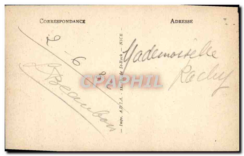CPA Lourdes Le Chateau Fort — Verso