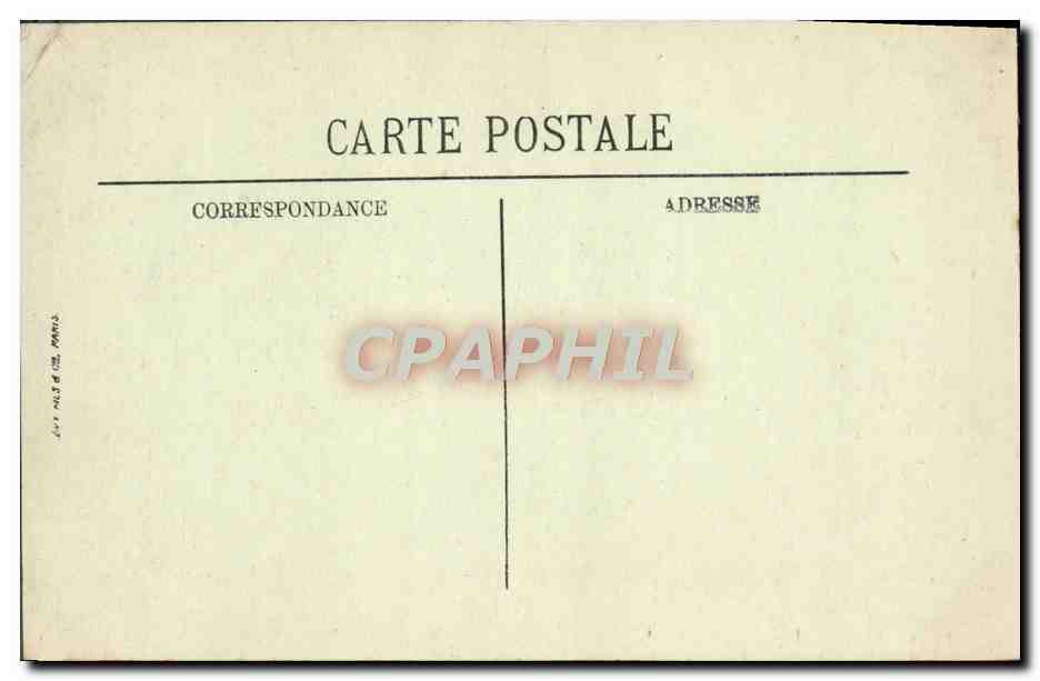 CPA Vichy La Facade Du Casino — Verso