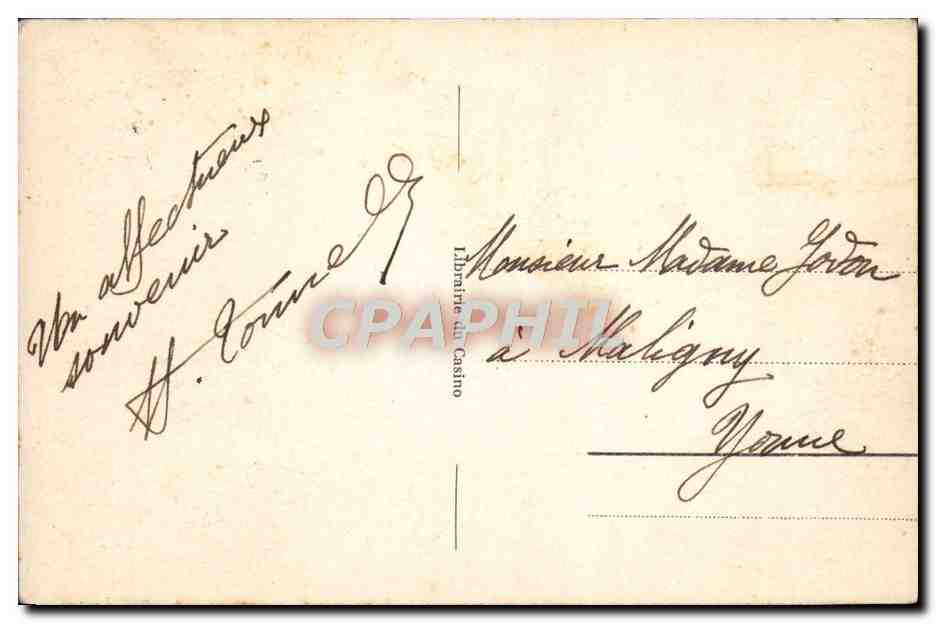 CPA Vichy Un Coin Du Parc — Verso