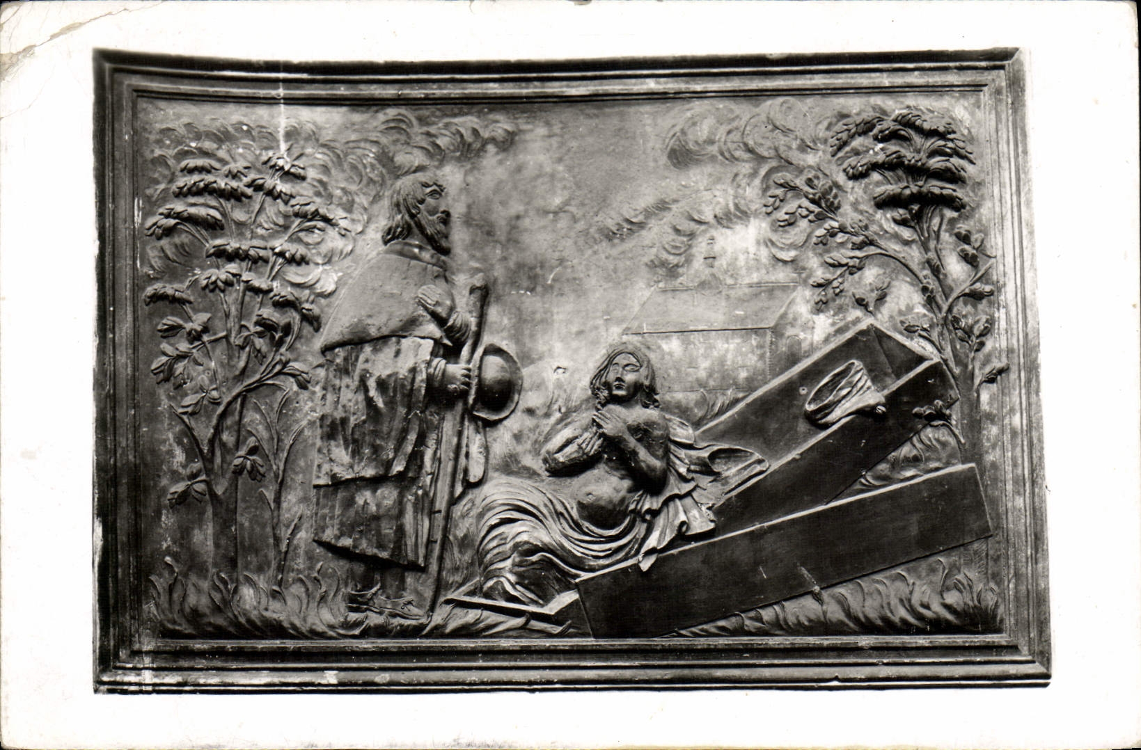 Chabris (Indre) — Intérieur de l'église — Miracle de St-Phalier : Résurrection de son disciple Lérian