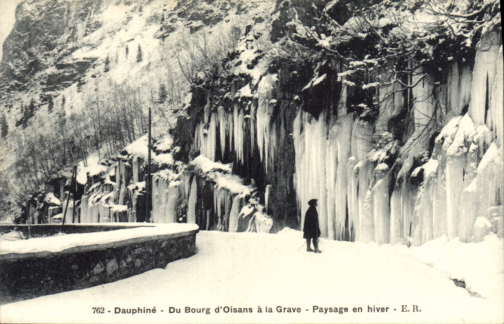 Dauphiné - Du Bourg d'Oisans à la Grave - Paysage en hiver - E.R. - n°762