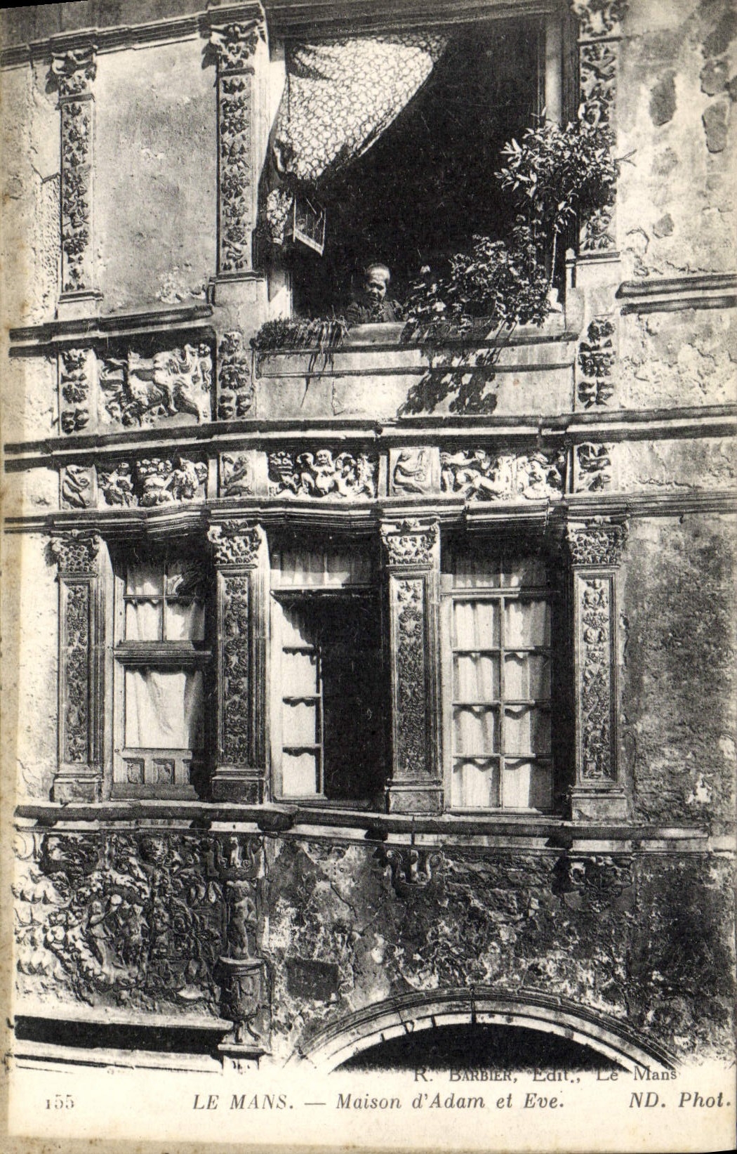 CPA Le Mans Maison d'Adam et Eve