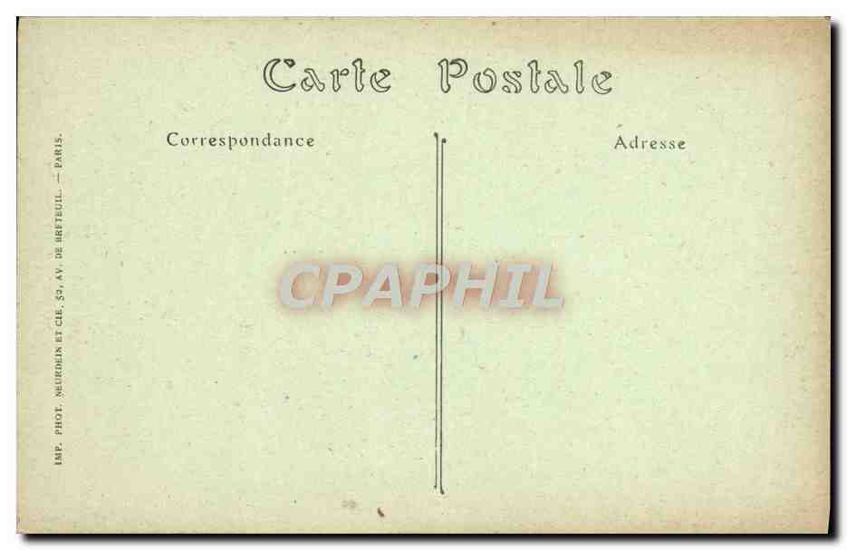 CPA Le Mans Maison d'Adam et Eve — Rückseite