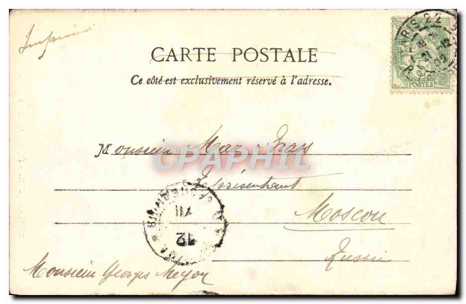CPA Paris Eglise St Ambroise — Rückseite