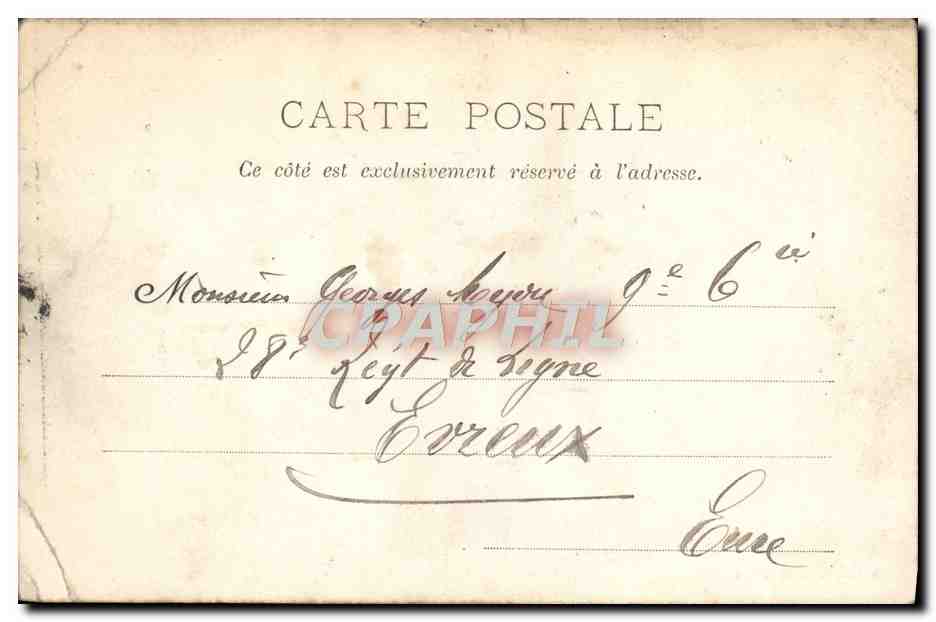 CPA Paris Notre Dame — Verso