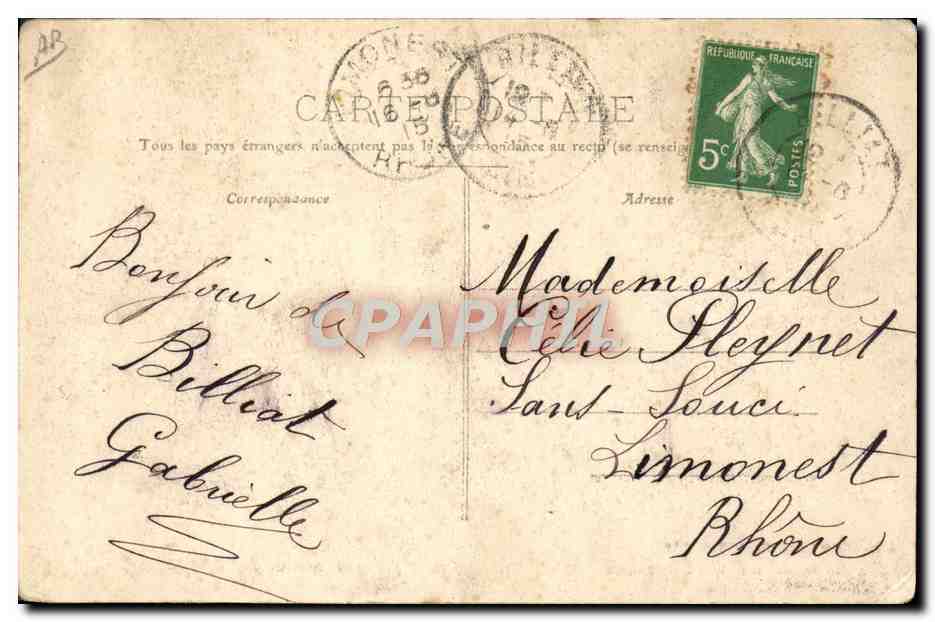 CPA Douane Douanes Frontiere Franco Suisse Douaniers francais se rendant aa l'embuscade  — Rückseite