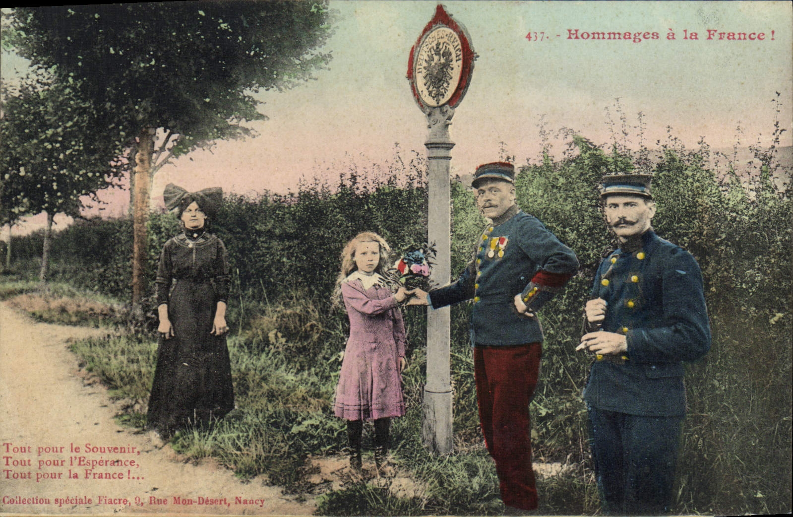 Ehrungen für Frankreich! — Spezielle Sammlung Fiacre, Rue Mon-Désert, Nancy — n° 437