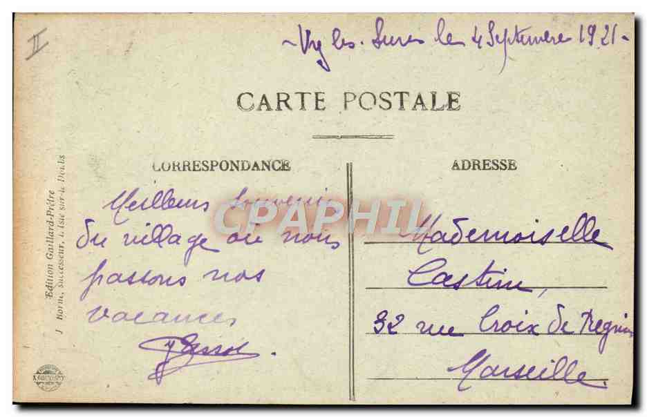 CPA Douane Douanes Frontiere Franco Suisse Col des Roches  — Rückseite