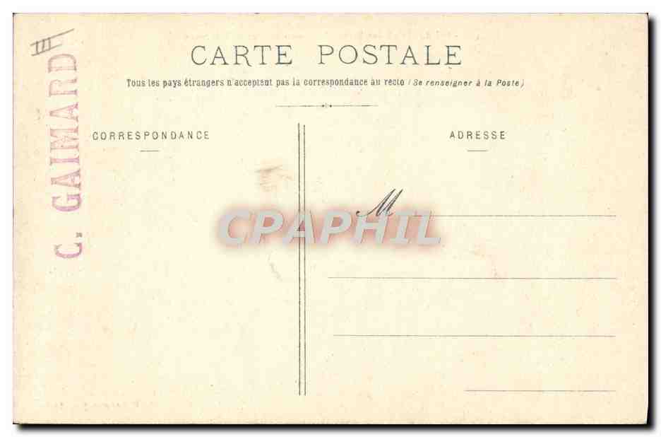 CPA Douane Douanes Col du Petit Saint Bernard Frontiere Franco italienne  — Verso