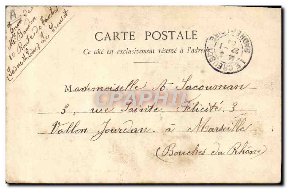 CPA Industrie Usine Etablissements de MM Schneider & Co Tournerie aux ateliers du Havre  — Rückseite
