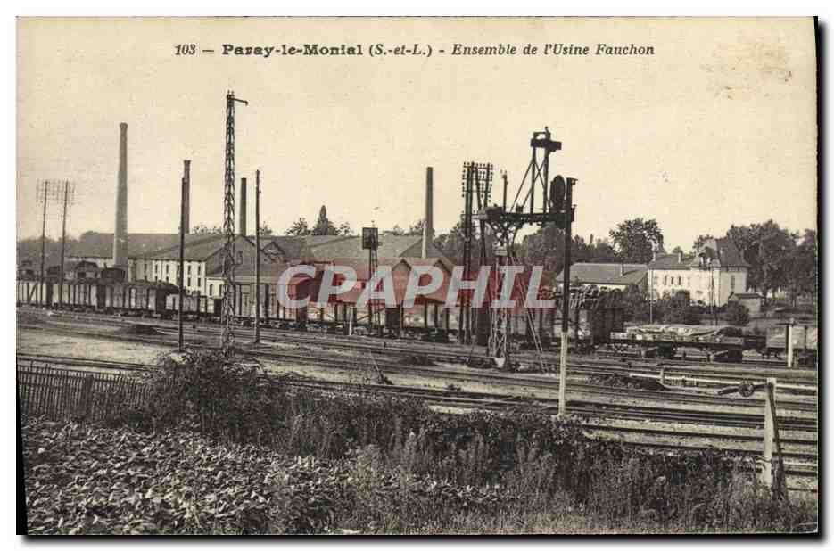 CPA Industrie Usine Parsy le Monial Ensemble de l'usine Fauchon 