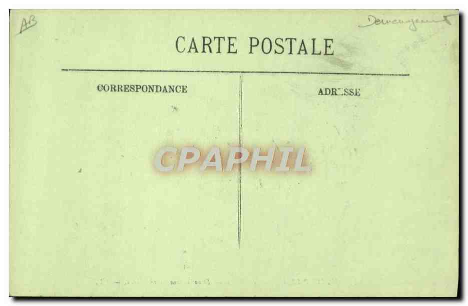 Überschwemmungen in Paris — Januar 1910 — Umzug auf der Gros Straße — LL. — Rückseite