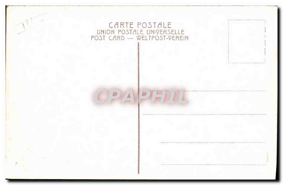 Jérusalem — Muraille de la lamentation des Juifs — éditeur CPAPHIL, n°5 — Achterkant