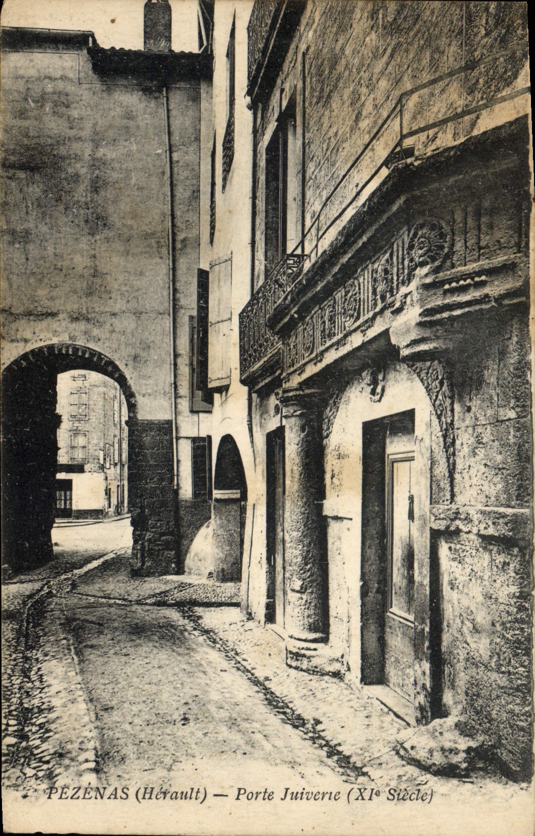 CPA Judaica Juif Pezenas Porte juiverie 