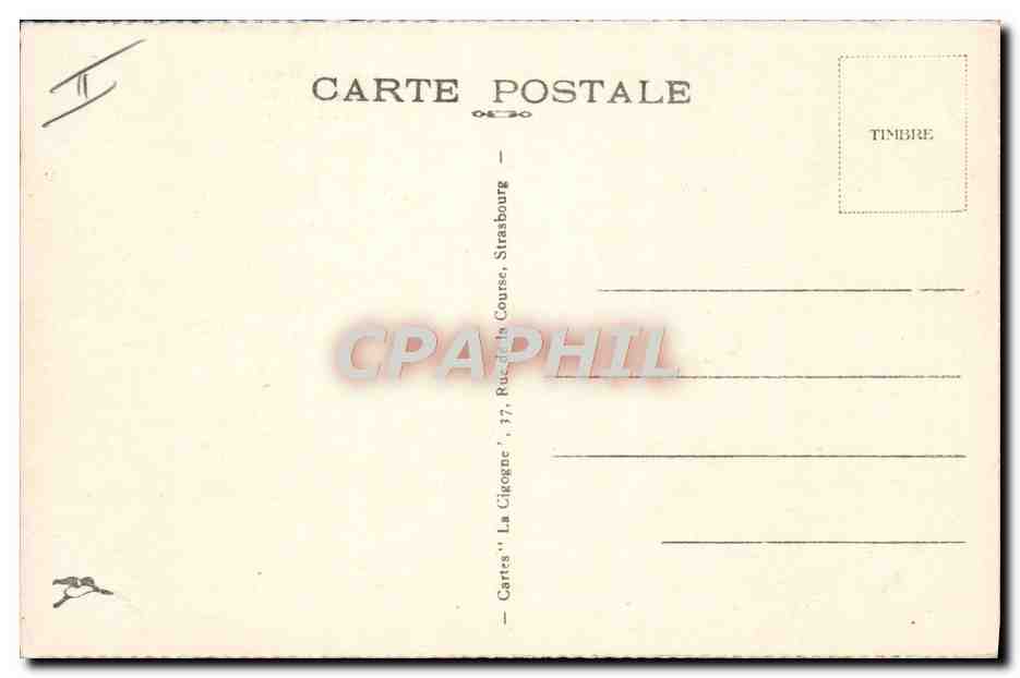 CPA Judaica Juif Colmar Rue aux Juifs Maison Molly — Rückseite