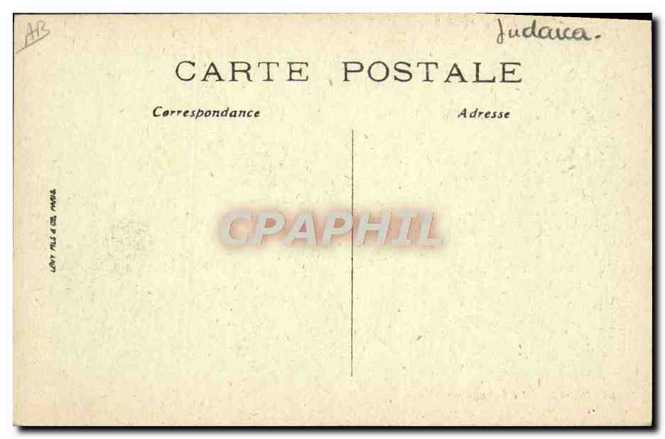 CPA Judaica Juif Dijon La synagogue — Rückseite