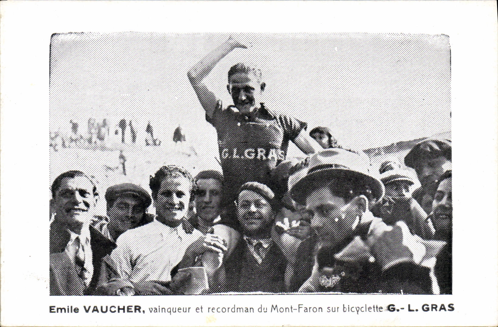 Emile VAUCHER, vainqueur et recordman du Mont-Faron sur bicyclette — G.-L. GRAS
