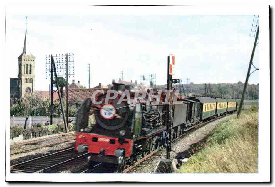 CPM Train La Fleche d'Or rapide Paris Calais Maritime