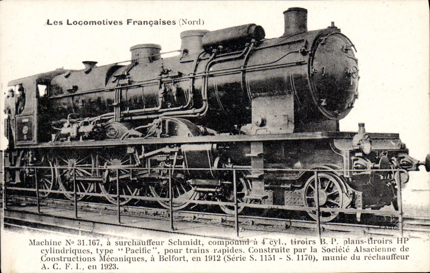CPA Train Locomotive Machine 31 167 a surchauffeur Schmidt 