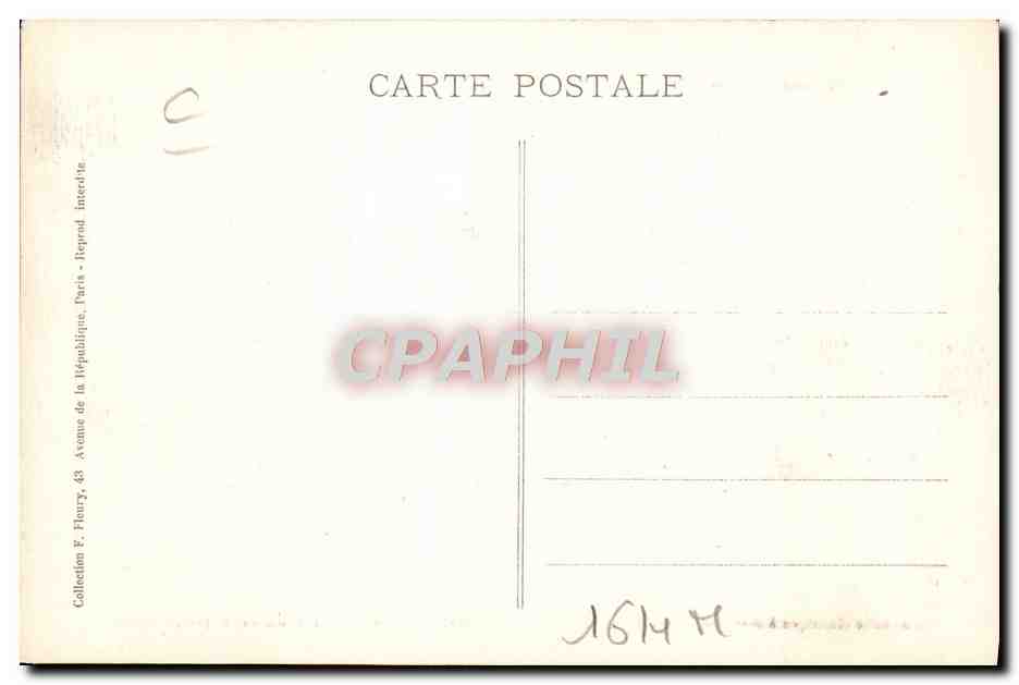 CPA Train Locomotive electrique a marchandises  — Verso