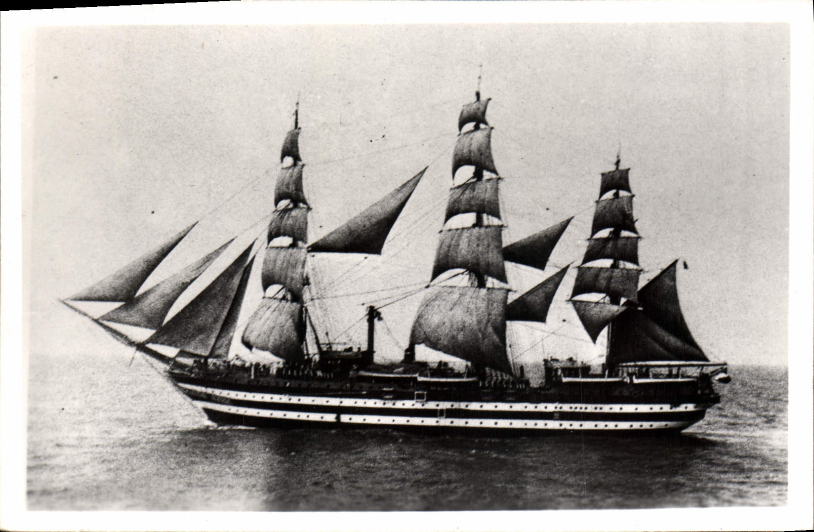 Navire à voiles — bateau à trois mâts — éditeur inconnu