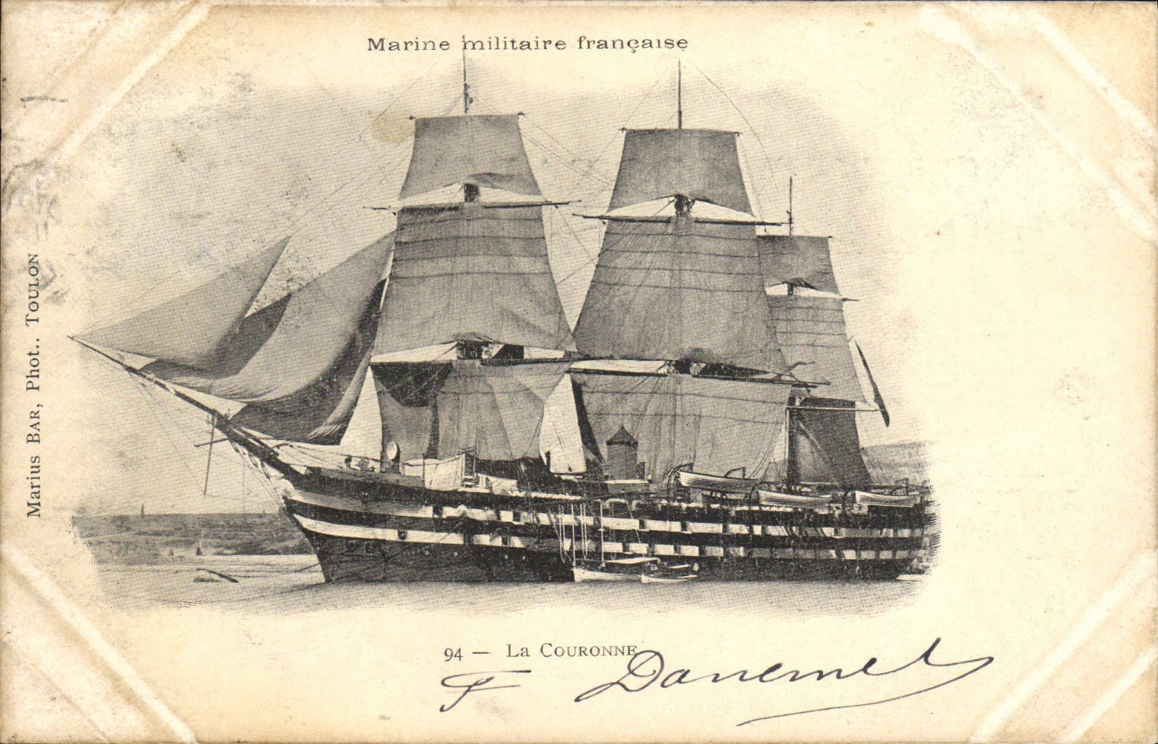 Marine militaire française — La Couronne — Marius Bar, Phot. Toulon, n°94