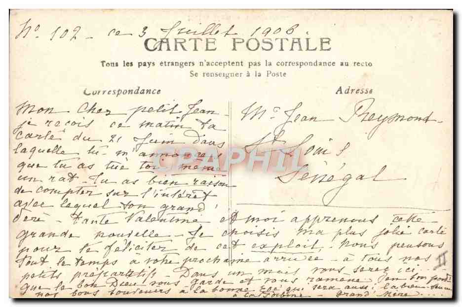 Notre Marine d'autrefois — série 106 — éditeur C. S. (ou C. S. & Cie) — Back