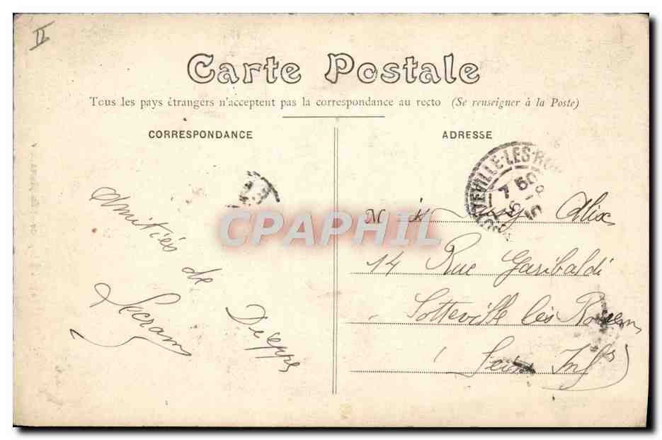 Dieppe — En pleine mer — G. Marchand, n°1497 — Reverso