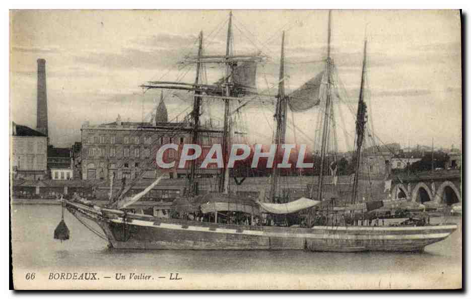 Bordeaux — Un Voilier — LL. n°66