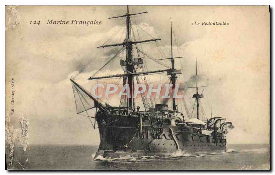 CPA Bateau Le Redoutable 