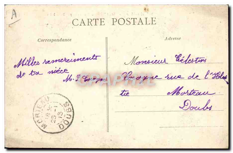 Navire à trois mâts en mer — En Mer 30 — éditeur non visible — Achterkant