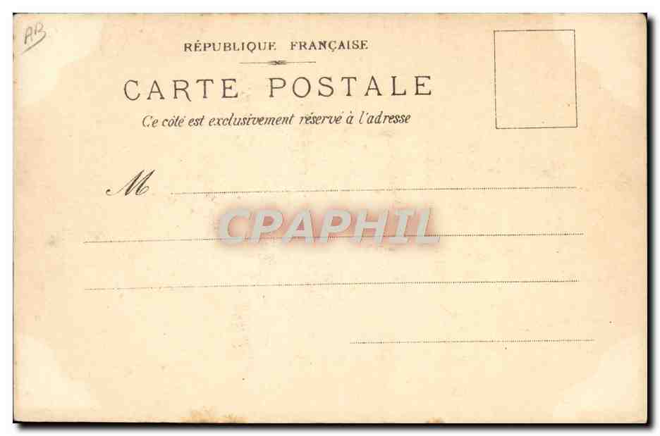 Quatre Mats "Jacoteline" dans le Port de Marseille — Préparatifs de départ — Cliché L. EZOIR, Marseille, n° P.H.A. — Verso
