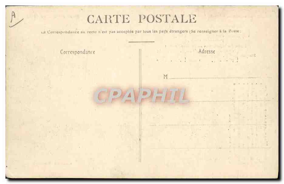 Le Port de Folkestone — services transatlantiques — phototypie J. Bivrainé, Reims — Verso