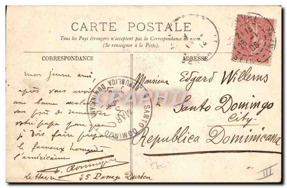 Voilier sortant du Port — New York — n°163 — Verso