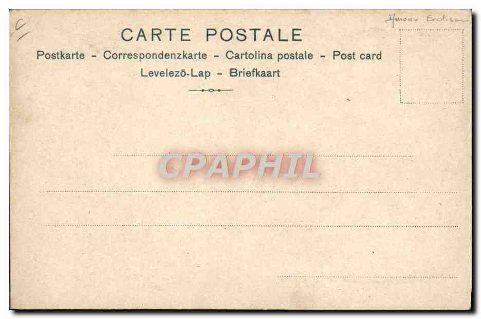 Cupidone e donna — 'HONNI SOIT QUI MAL Y PENSE' — serie 1180 — Verso
