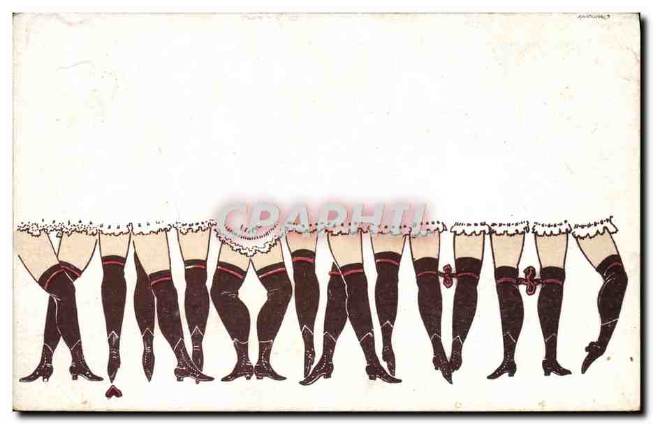 CPA Humour Jambes de femmes