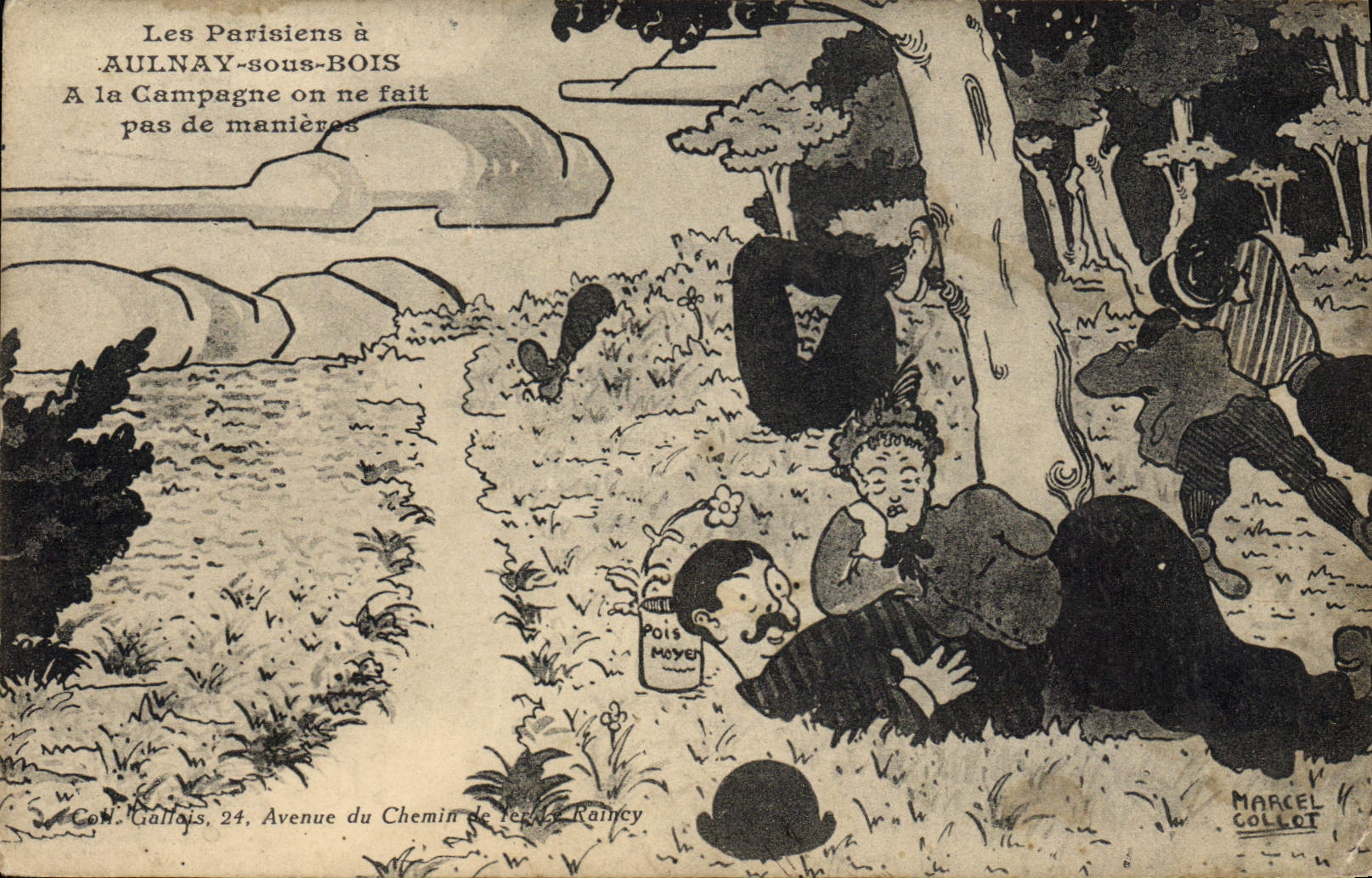 Les Parisiens à AULNAY-sous-BOIS — A la Campagne on ne fait pas de manières — Marcel Collot