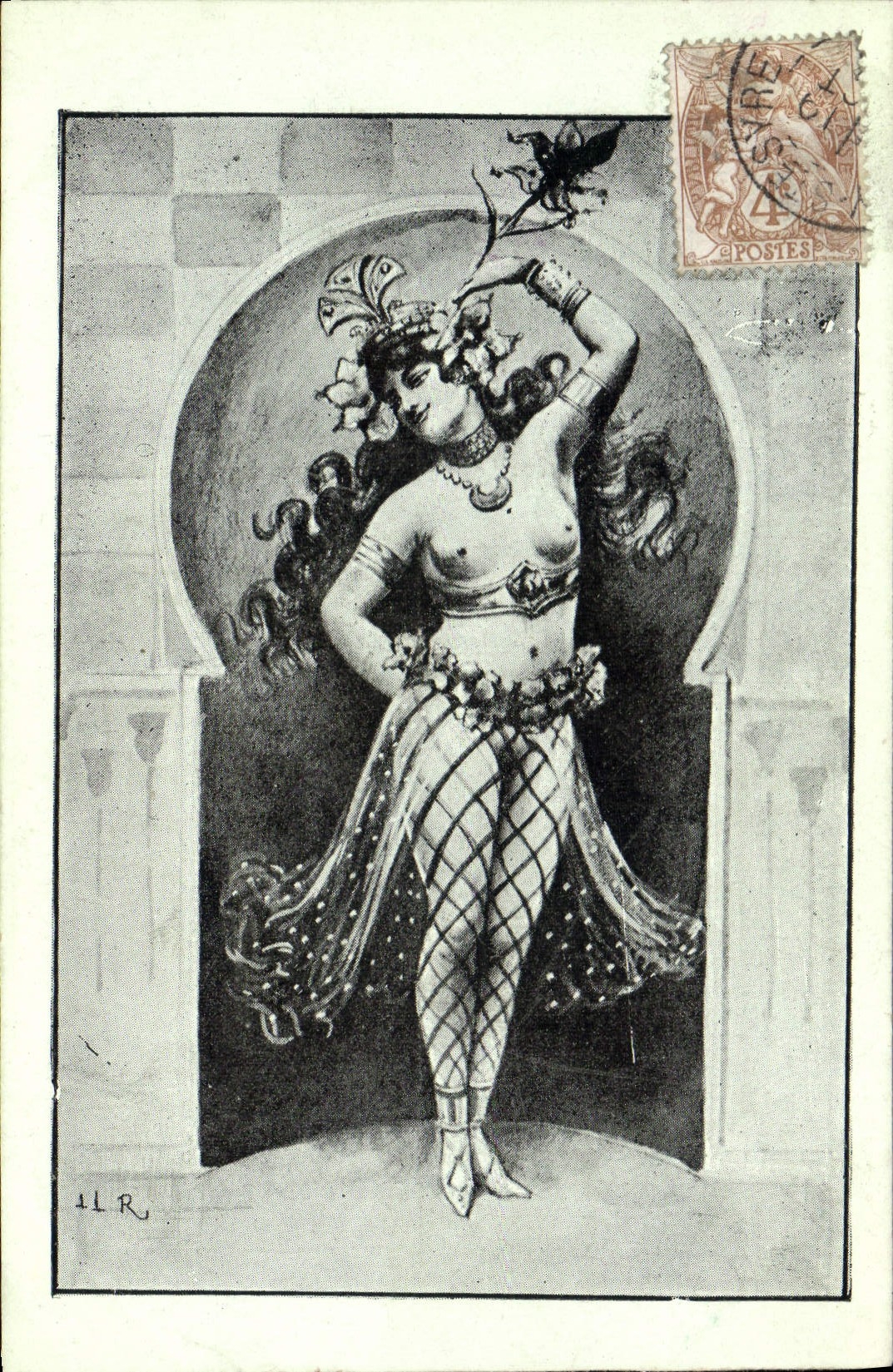 Danseuse orientale — illustration — LLR