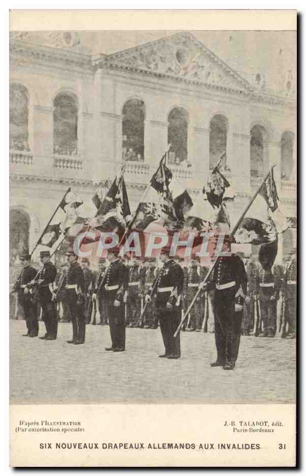 Sechs neue deutsche Fahnen am Invalidenhaus — J.-B. Talabot, Verlag Paris-Bordeaux, n°31
