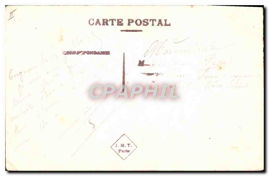 CPA Militaria Drapeau France  — Verso