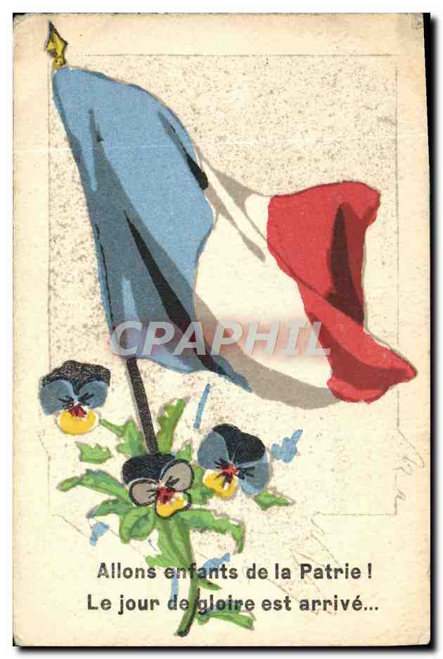 CPA Militaria Drapeau