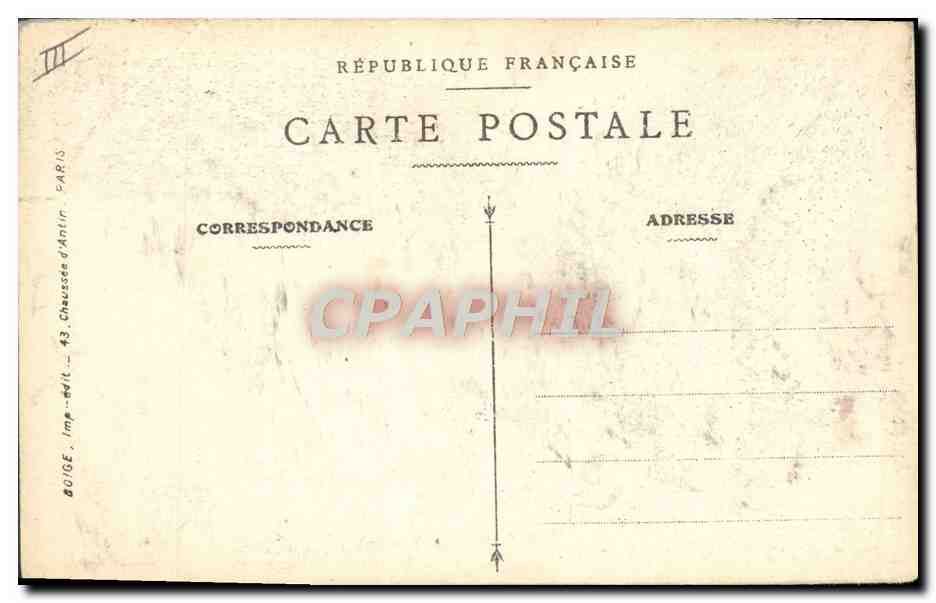 CPA Militaria Les 9 drapeaux pris a l'ennemi — Rückseite