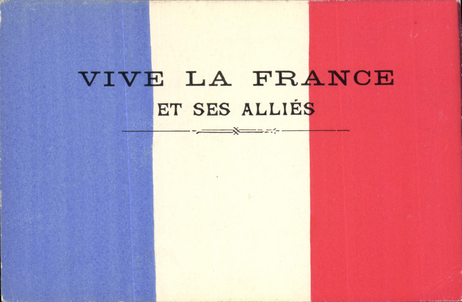 CPA Militaria Drapeau vive la France et les allies