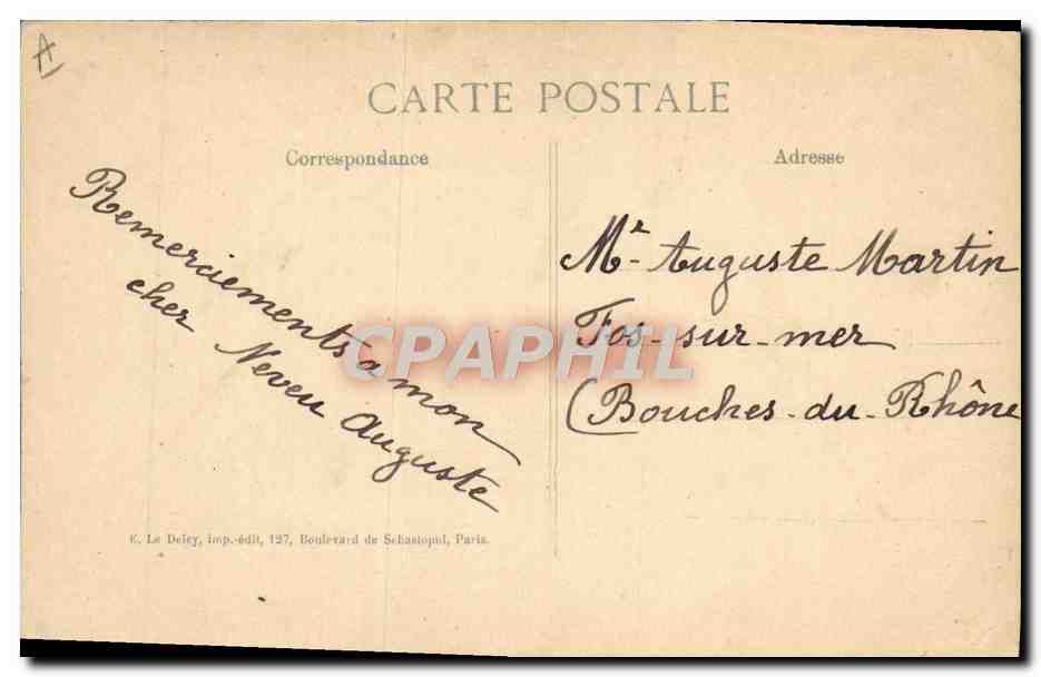 CPA Militaria Premier drapeau bavarois pris par le 10eme bataillon de chasseurs a pied — Rückseite