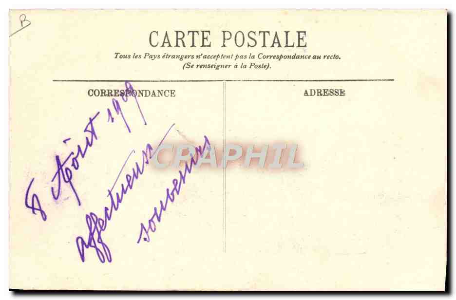 CPA Bateau Sous marin Sous-marin Floreal — Verso