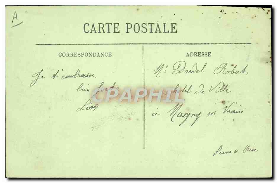 Le Submersible "Pluviose" — naufrage le 26 mai 1910 devant Calais — éditeur non visible — Verso