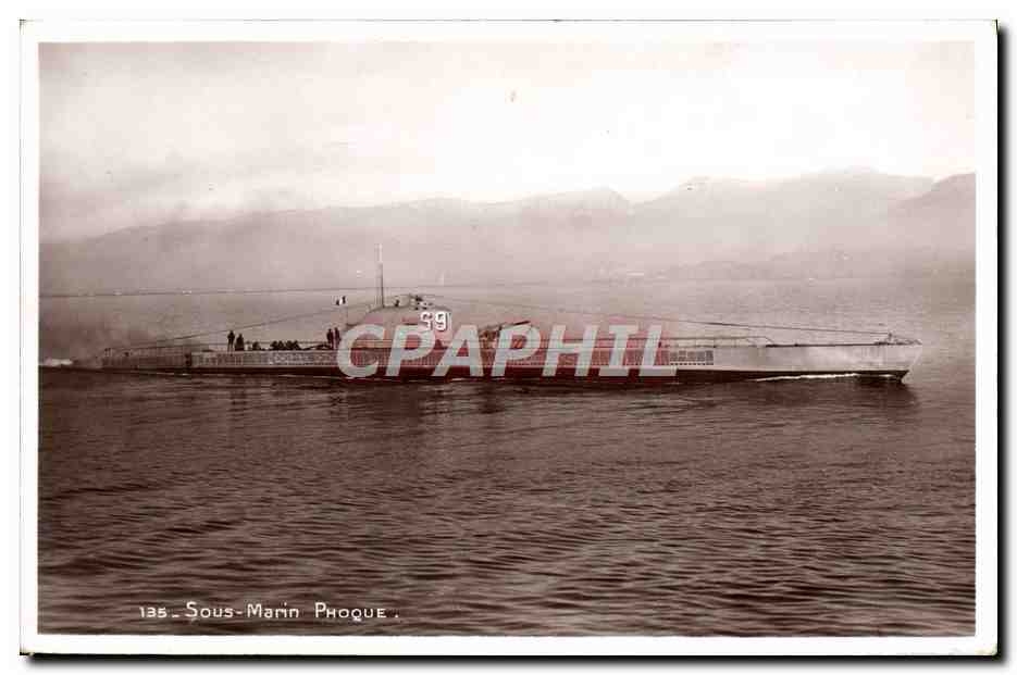 CPA Bateau Sous marin Sous-marin Phoque